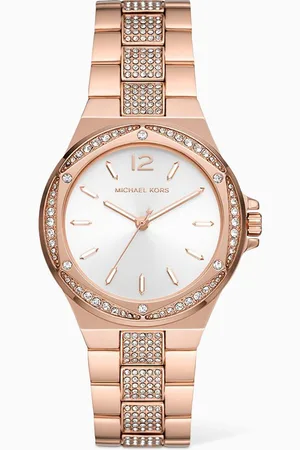 Michael Kors Lennox Crystal Stainless Steel Watch, 37mm