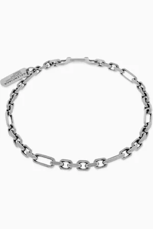 Balenciaga Tags Carabiner Necklace in Brass