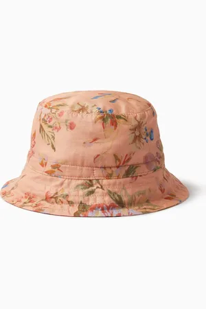 ZIMMERMANN Floral-print Bucket Hat in Cotton