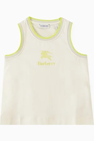 Burberry EKD Embroidered Tank Top in Cotton