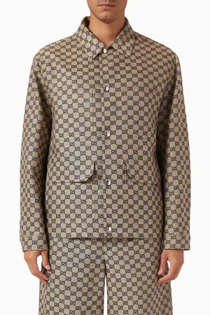 Gucci GG Jacket in Linen-blend Canvas