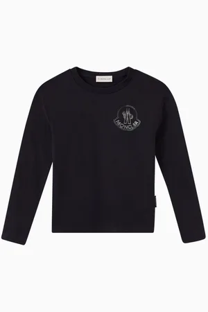 Moncler Logo Long-sleeve T-shirt in Cotton