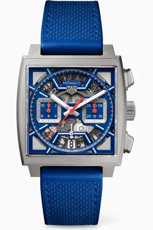 Tag Heuer Monaco Automatic Chronograph Titanium & Leather Watch, 39mm