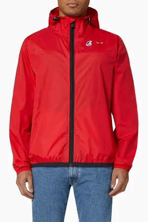 Comme des Garçons Claude Full Zip Windbreaker Jacket in Nylon