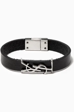 Saint Laurent Opyum Bracelet in Smooth Leather
