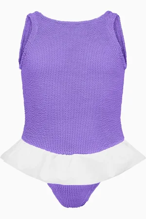 Hunza G Kids Denise One-piece Swimsuit in The Original Crinkle™