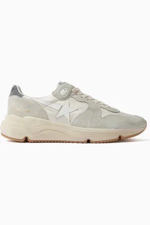 Golden Goose Running Sole Sneakers in Nylon & Suede