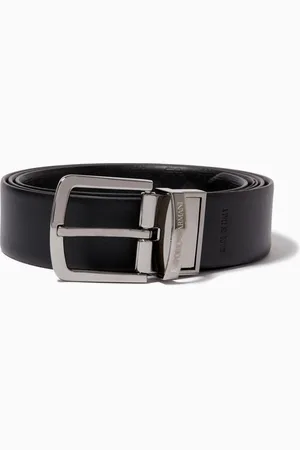 Emporio Armani All-Over Logo Reversible Belt