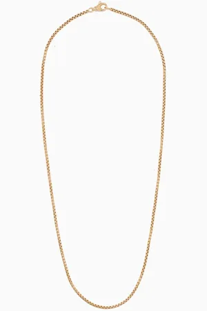 David Yurman Box Chain Necklace in 18kt Yellow , 2.7mm