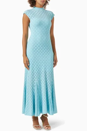 Lanvin Bodycon Maxi Dress in Lace Knit