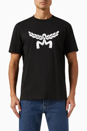 MCM Logo T-shirt in Organic Cotton-jersey