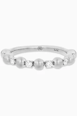 NOORA SHAWQI Small Gifu Diamond Ring in 18kt White Gold