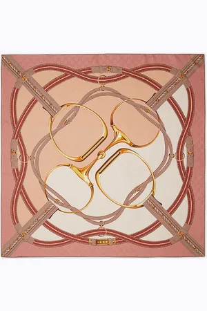 Gucci Horsebit-print Scarf in Silk Jacquard