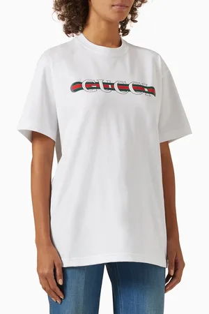 Gucci Logo-print T-shirt in Cotton-jersey