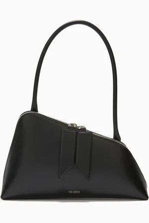 The Attico Sunrise Asymmetrical Shoulder Bag in Calf Leather