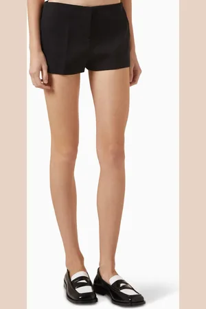 The Attico Low-rise Tailored Shorts in Wool
