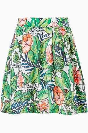 Kenzo All-over Floral Skirt in Cotton