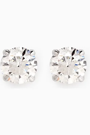 Fergus James Round-cut Diamond Stud Earrings in 18kt Gold