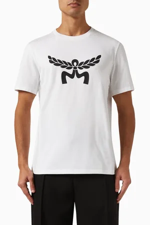 MCM Logo T-shirt in Organic Cotton-jersey