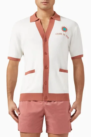 Frescobol Carioca Clube de Praia Romero Cardigan in Cotton