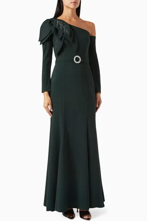 Amri One-shoulder Belted Maxi Dress