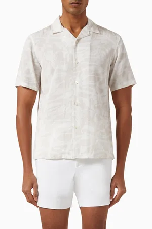 THEORY Irving Printed Shirt in Lyocell