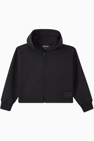 Emporio Armani Logo Patch Hoodie in Modal-blend