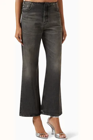 haikure Korea WB Distressed Boyfriend Jeans in Denim