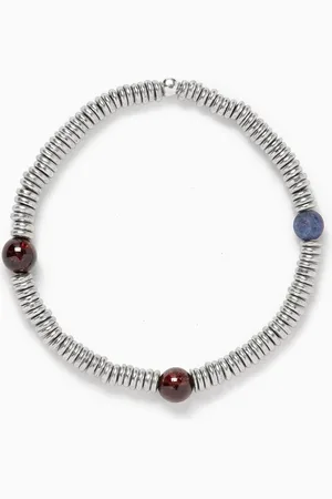 The Monotype Clay Stone Bracelet in Brass