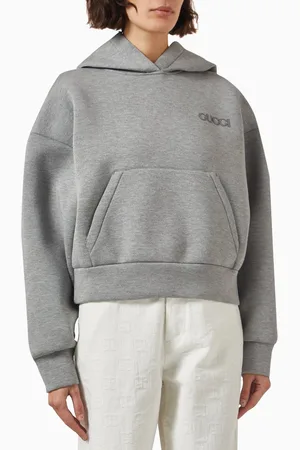 Gucci Logo-embroidered Hoodie in Viscose-jersey