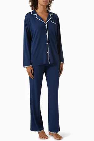 Eberjey Frida Shirt & Long Pants Pyjama Set in Modal-jersey