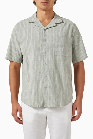 ONIA Vacation Striped Shirt in Linen-cotton