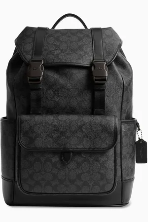 Coach League Flap Backpack in Signature Canvas