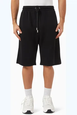 OFF-WHITE Embroidered-logo Shorts in Cotton
