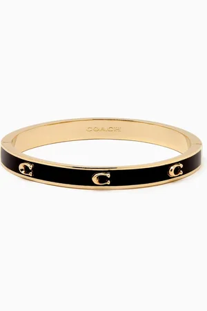 Coach Pegged C Enamel Hinged Bangle