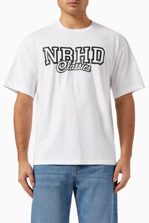 NEIGHBORHOOD Rubber-print Logo T-shirt in Cotton-jersey