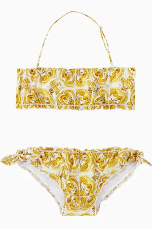 Dolce & Gabbana Majolica-print Bikini Set