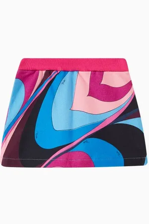 Emilio Pucci Viola-print Skirt in Cotton