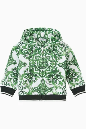 Dolce & Gabbana Majolica-print Zip-up Hoodie