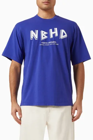 NEIGHBORHOOD Rubber-print Logo T-shirt in Cotton-jersey