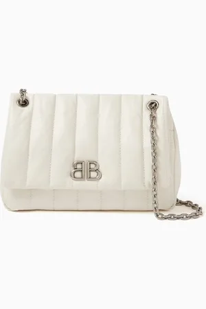 Balenciaga Mini Monaco Quilted Bag in Leather