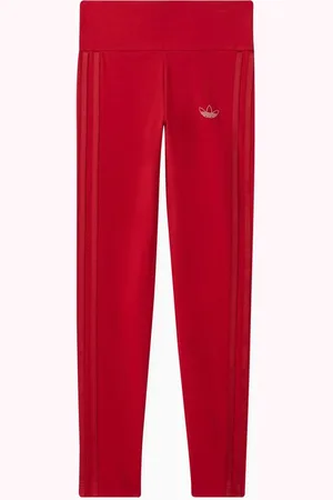 adidas Striped Logo Leggings in Cotton-blend