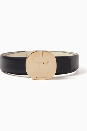 Salvatore Ferragamo Logo Buckle Belt in Leather