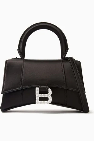 Balenciaga XSmall Hourglass Top Handle Bag in Satin