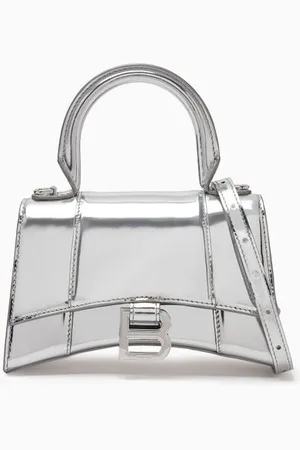 Balenciaga Hourglass XS Top-handle Bag in Metallic Leather