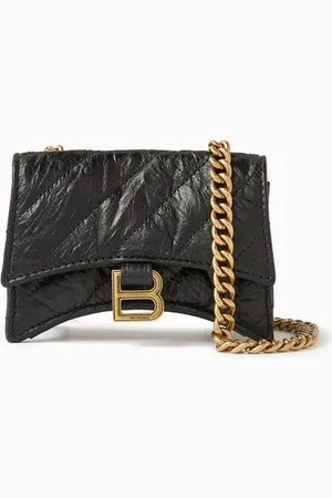 Balenciaga Mini Crush Chain Bag in Quilted Calfskin
