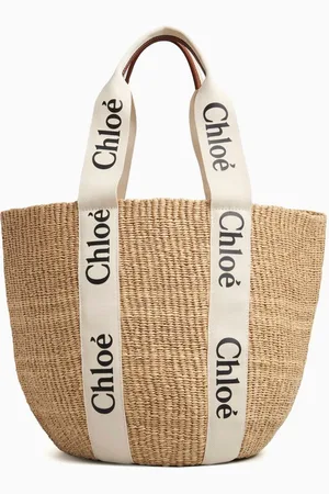 Chloé X Mifuko Woody Large Basket Bag in Fair-trade Paper