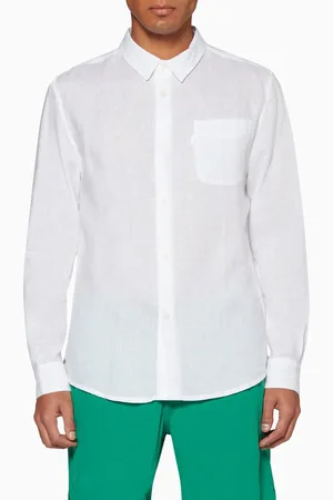 DEREK ROSE Monaco Linen Shirt