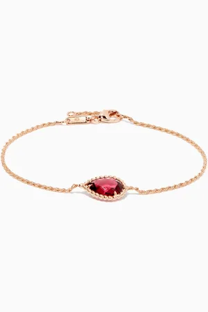 Boucheron Rose-Gold Serpent Bohème Rhodolite Bracelet