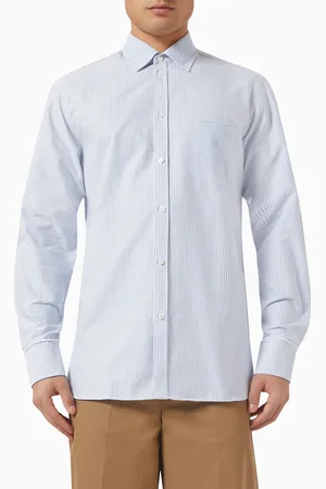 Golden Goose Striped Long-sleeve Shirt in Cotton